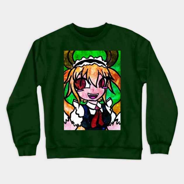 D Is For Dragon Crewneck Sweatshirt by ScribbleSketchScoo